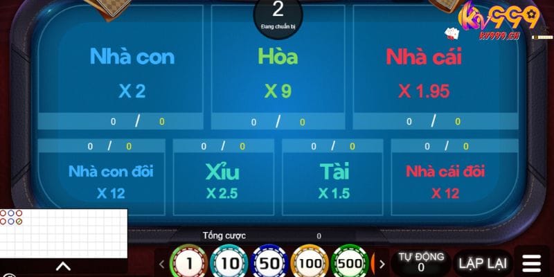 Trò chơi Baccarat được nhiều game thủ yêu thích